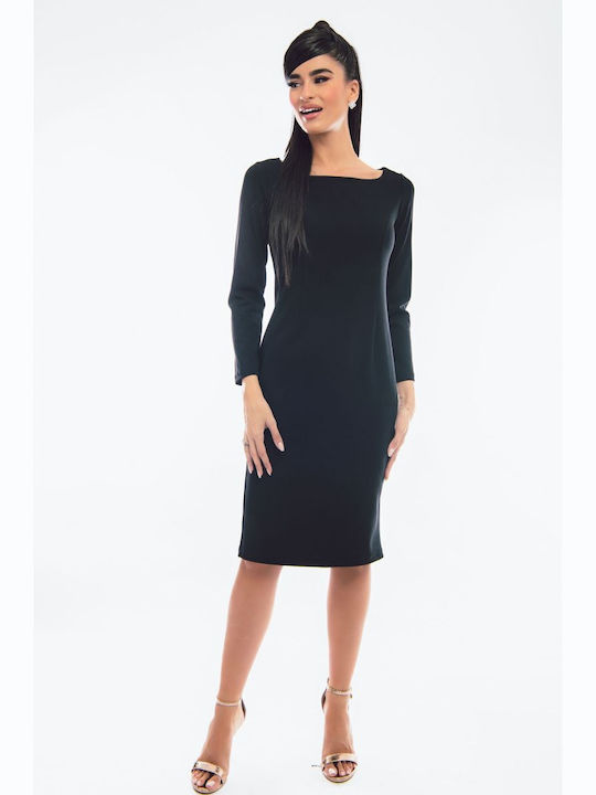 BelleFille Midi Dress Black