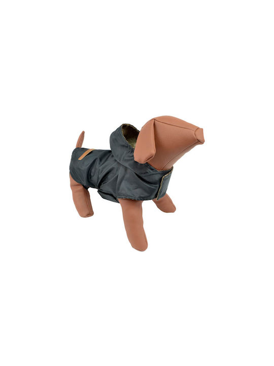 Woofmoda Кучешки палта Водоустойчиво Черен Medium с дължина на гръбчето 33 см. Средна