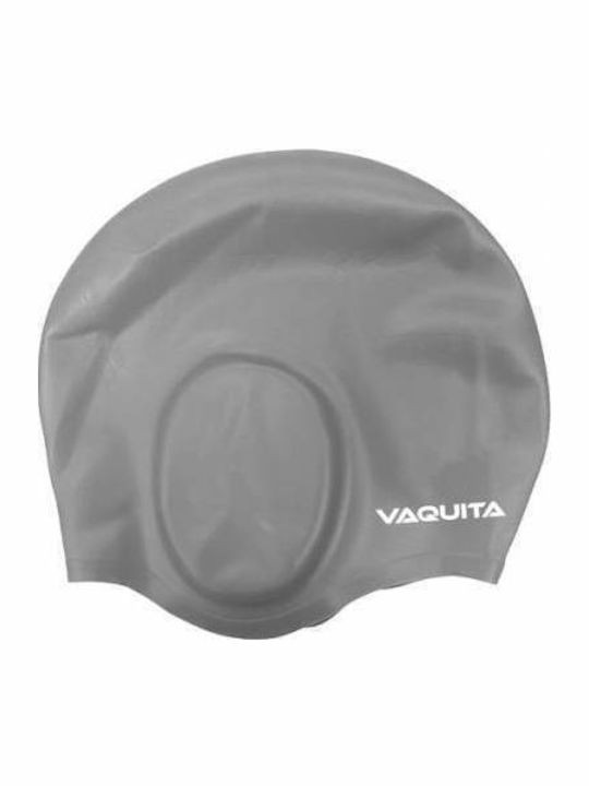 Vaquita Silicone Adults Swimming Cap Silver