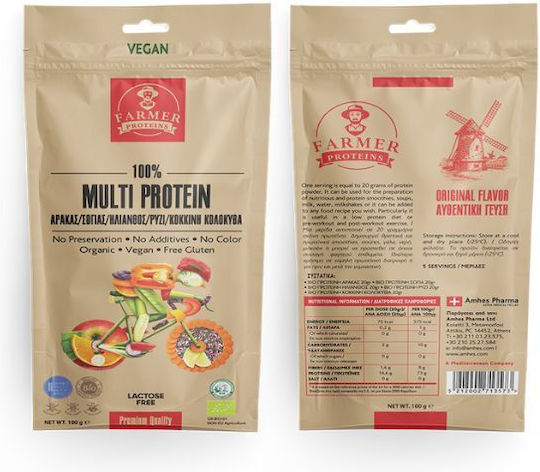 Farmer Proteins 100% Multi Protein Gluten & Lactose Free 100gr
