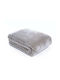 Adam Home Nancy Spanish Velvet Single Blanket 160x220cm Taupe