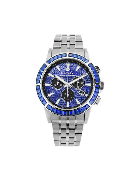Louis XVI Men's Watch Battery with Silver Metal Bracelet