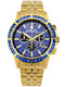 Louis XVI Men's Watch Chronograph Battery with Gold Metal Bracelet