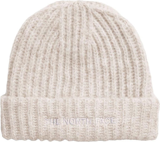 Beanie Unisex Σκούφος Πλεκτός σε Μπεζ χρώμα