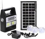 Autonomous Solar Lighting System with Light System , Radio , Speaker , Charger & Flash Light 230302