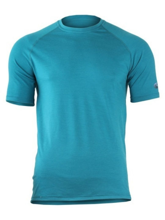 Lasting Herren Thermo Kurzarmshirt Blau