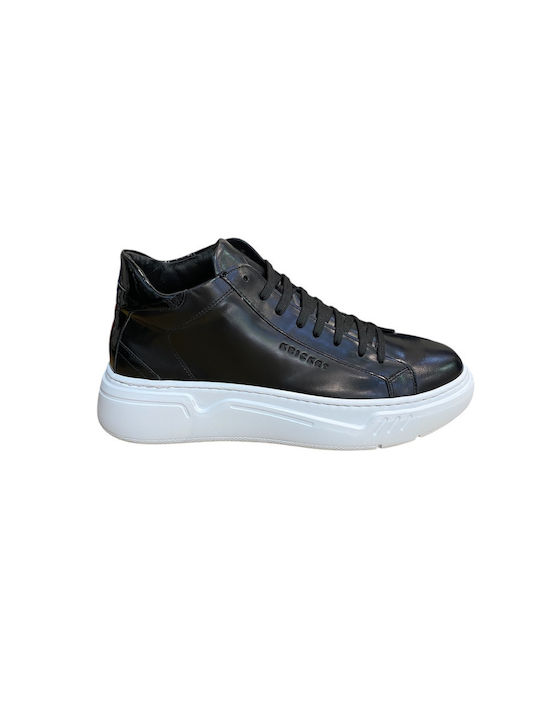 Kricket Leather Black Men's Boots