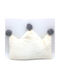 Natural Home Crib Decorative Pillow Crown Pom Pom Gray 52x40cm