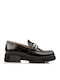 Лачени Дамски Loafers в Черен Цвят