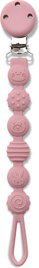 Lorelli Pacifier Clip Silicone Pink