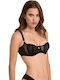 Balconette Balconette Bra without Padding Underwire Black