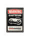 Wall Decor Made of Metal Achtung Gaming In Progress 10320 14x10cm 4036113103204