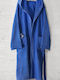 Amadeus Blue Hooded Bathrobe Extra Large