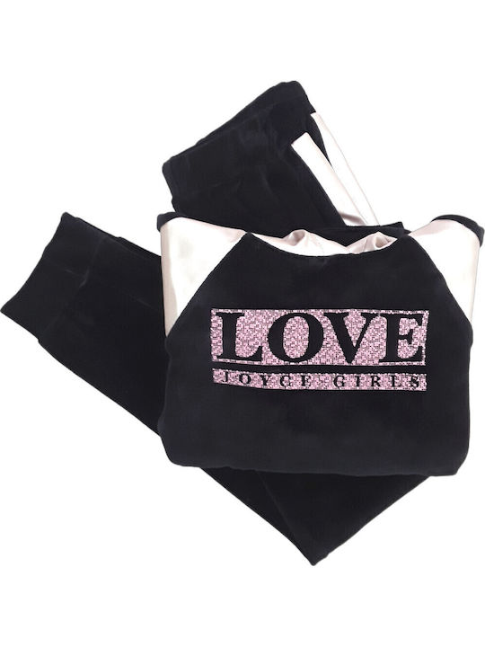 Joyce Kids Sweatpants Set Black
