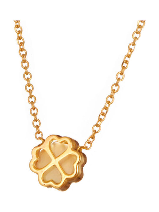 Abadianakis Necklace with design Heart from Gold 9 K