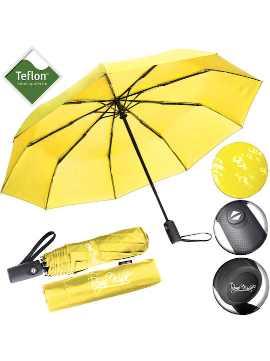 Royal Walk Windproof Automatic Umbrella Compact Yellow