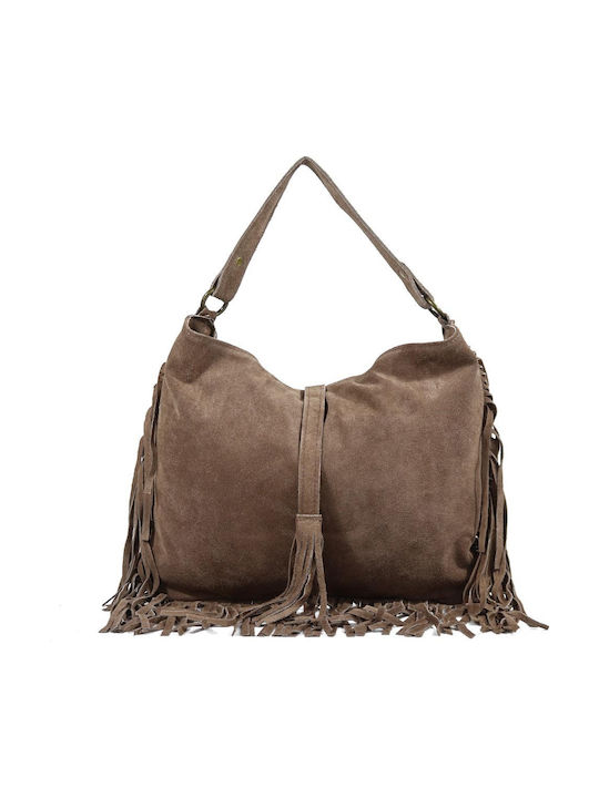 Passaggio Leather Suede Taupe Leather Women's S...