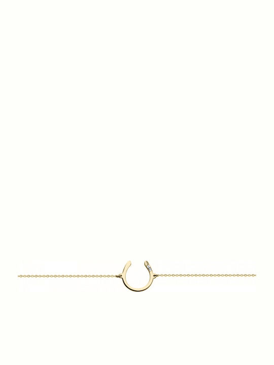 Ekan Damen Armband aus Gold 14K mit Diamant