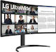 LG 34WR55QK-B Ultrawide VA HDR Curved Monitor 34" QHD 3440x1440 με Χρόνο Απόκρισης 5ms GTG