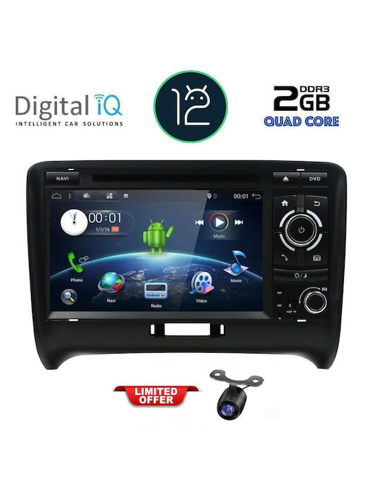 Digital IQ Auto-Audiosystem für Audi E-Commerce-Website 2007-2015 (Bluetooth/USB/WiFi/GPS/Apple-Carplay/Android-Auto) mit Touchscreen 7"