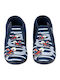Kinderhausschuhe Stiefel Marineblau