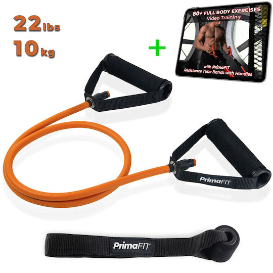PrimaFit Resistance Band Gymtube with Handles Orange
