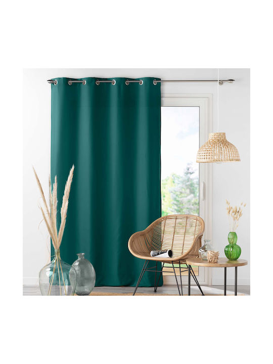 Curtain with Grommets L-c Absolu Green 140x260cm