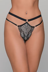 Milena by Paris Γυναικείο Sexy String Ασημί