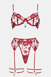 Decoro Sexy Dessous-Set Burgundisch