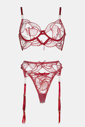 Decoro Sexy Dessous-Set Burgundisch