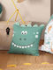 Douceur d'Intérieur Kids Decorative Pillow L-c Dina Turquoise 40x40cm