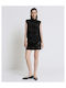 Damen Bluse Ärmellos Black
