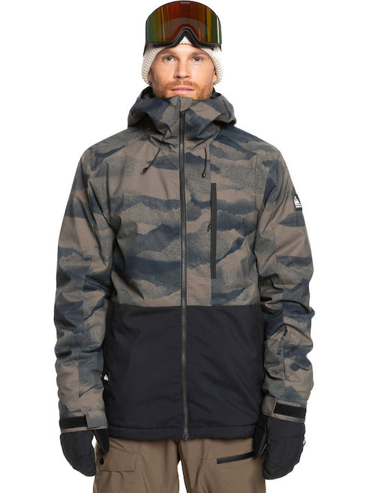 Quiksilver Mission EQYTJ03478-CQP1 Ανδρικό Μπουφάν για Σκι & Snowboard Χακί
