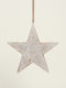 Beauty Home Metal Christmas Decorative Pendant Star White