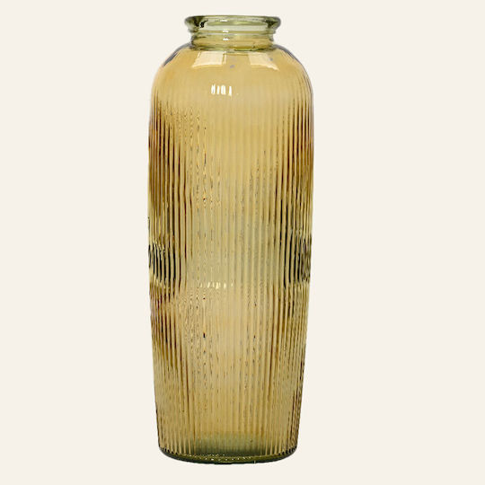 Large Yellow Vase 30 X 70 Cm Beauty Home