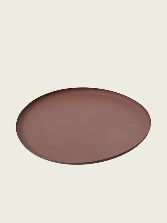 Beauty Home Metallic Round Decorative Tray 42x42cm