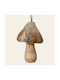 Ciupercă din Lemn cu Detaliu Auriu 7 X 10 Cm Beauty Home