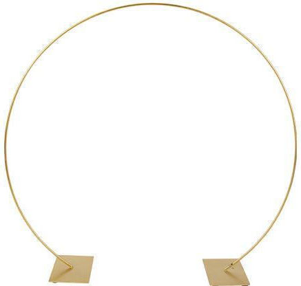 Metal Circle Gold Opening 55 X 51 Cm Beauty Home