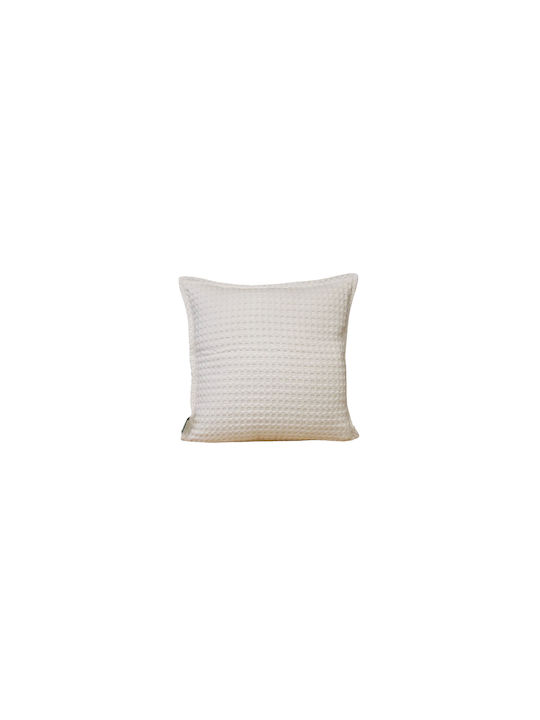 Decotelia Sofa-Kissen Anita Weiß 45x45cm