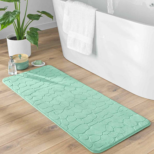 Rutschfest Badematte Synthetisch,Polyester/Cotton/Leather Rechteckig L-c Ricochet 1802102 Lime Green 50x120cm