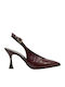 Burgundy Heels with Strap