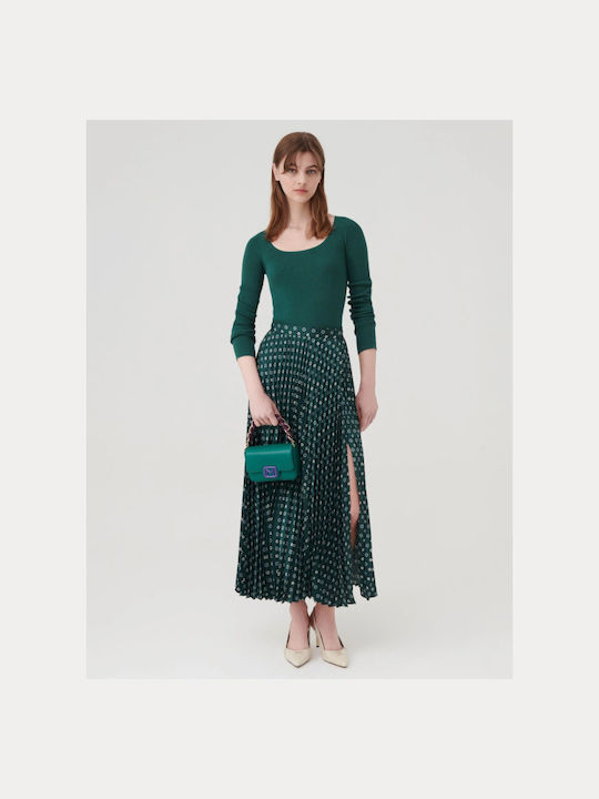 Marella Plissiert Rock Dark Green