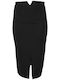 Pencil Midi Skirt Black