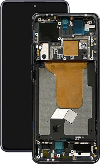 Οθόνη mit Touch-Mechanismus und Rahmen für Xiaomi 12X (Schwarz)