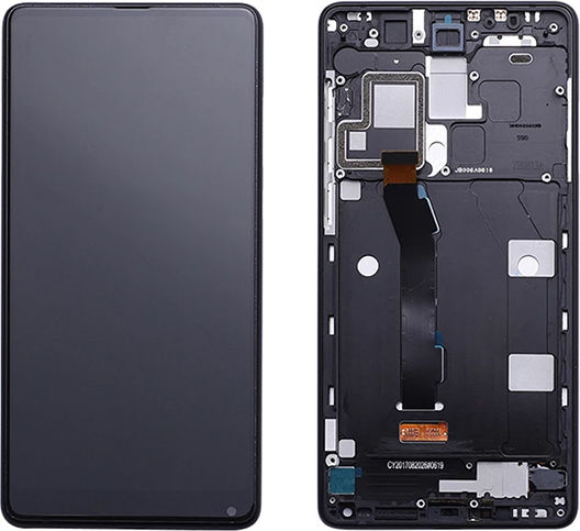 Οθόνη Grade A mit Touch-Mechanismus und Rahmen für Xiaomi Mi Mix 2 (Schwarz)