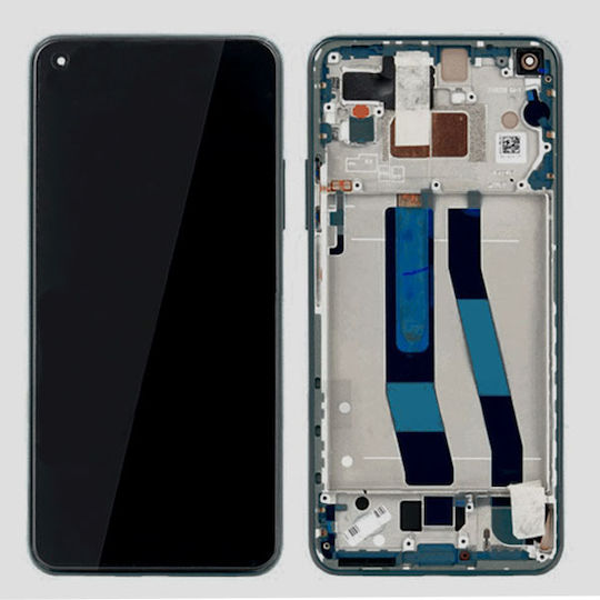Οθόνη Grade A με Μηχανισμό Αφής και Πλαίσιο για Xiaomi Mi 11 Lite (Μαύρο)
