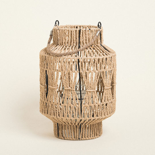 Handgefertigte Kordellaterne 36 x 24 cm Schönheit Zuhause