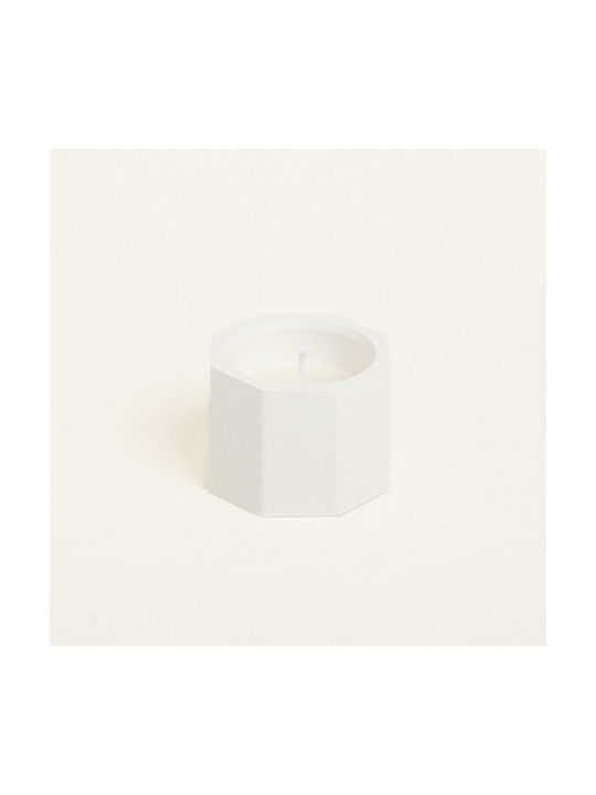 Gypsum Candle Polygon Container 6 X 4 Cm Beauty Home