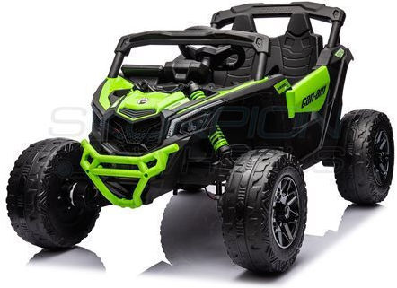 Can-Am Maverick Buggy Două Locuri Cu Telecomandă Licențiat 12 Volți Verde