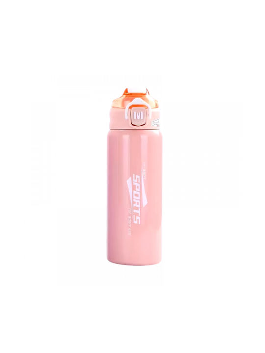 Wasserflasche Rostfreier Stahl 600ml Rosa